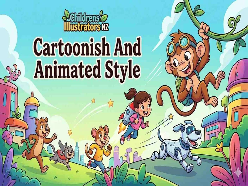 Cartoonish Animated Style
